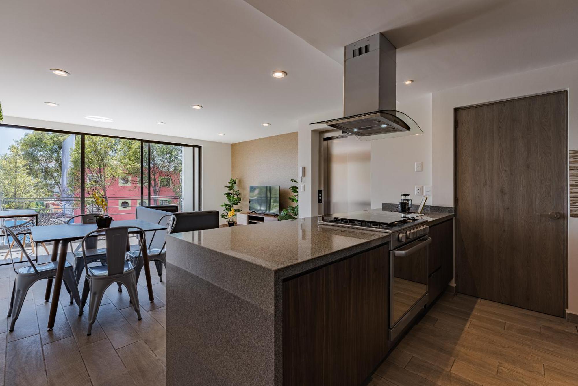 Roma Sur Apartments By Vh مدينة مكسيكو الغرفة الصورة